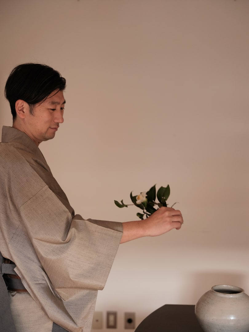 生花教室講師の松村篤史